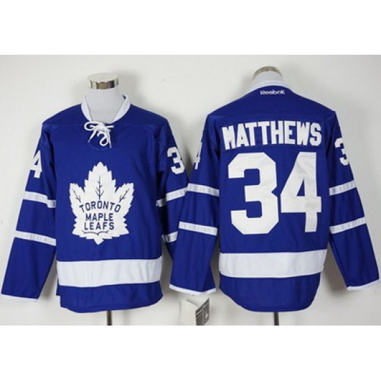 Maple Leafs #34 Auston Matthews Blue New Stitched NHL Jersey Maple Leafs #34 Auston Matthews Blue New Stitched NHL Jersey