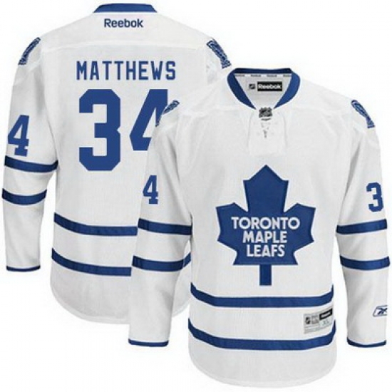 Maple Leafs #34 Auston Matthews White Road Stitched NHL Jersey Maple Leafs #34 Auston Matthews White Road Stitched NHL Jersey