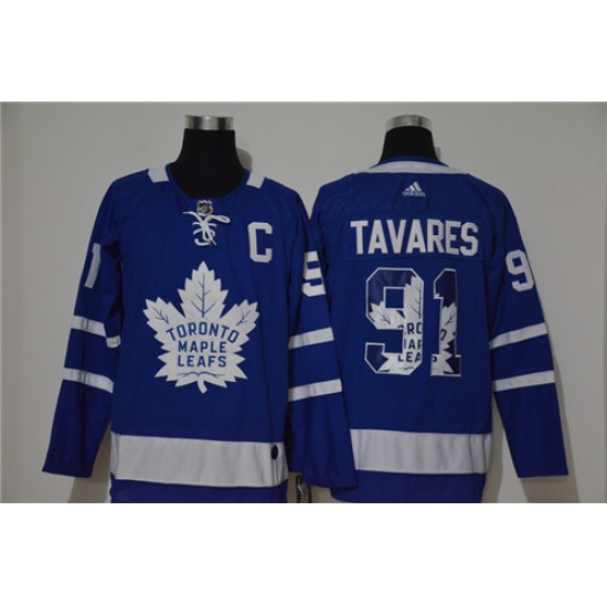 Maple Leafs 91 John Tavares Blue Adidas Fashion Jersey Maple Leafs 91 John Tavares Blue Adidas Fashion Jersey
