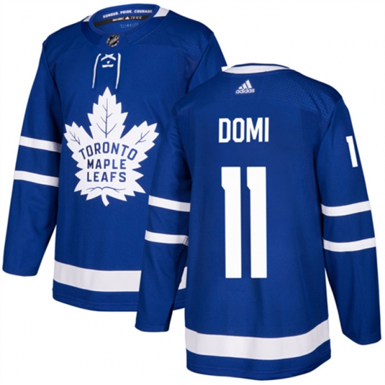 Men Toronto Maple Leafs 11 Max Domi Blue Stitched Jersey Men Toronto Maple Leafs 11 Max Domi Blue Stitched Jersey