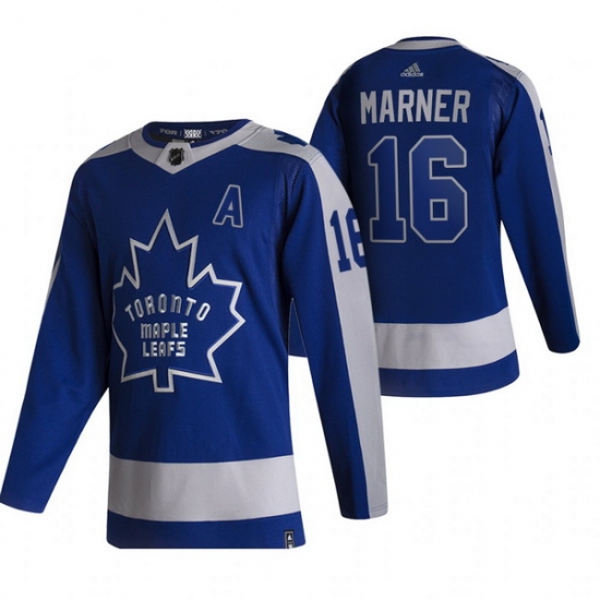 Men Toronto Maple Leafs 16 Mitchell Marner Blue Adidas 2020 21 Reverse Retro Alternate NHL Jersey Men Toronto Maple Leafs 16 Mitchell Marner Blue Adidas 2020 21 Reverse Retro Alternate NHL Jersey