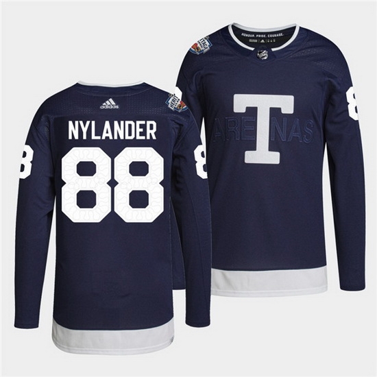 Men Toronto Maple Leafs 88 William Nylander 2022 Heritage Classic Navy Stitched jersey Men Toronto Maple Leafs 88 William Nylander 2022 Heritage Classic Navy Stitched jersey