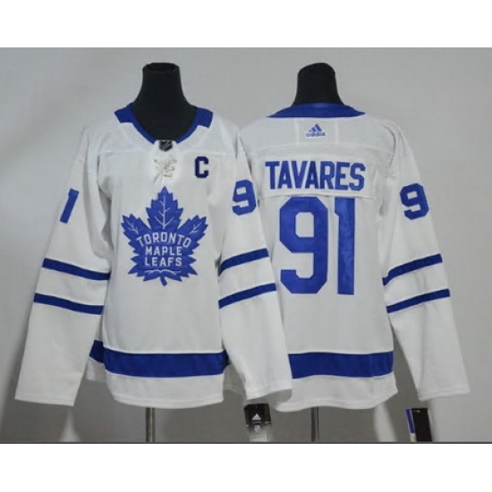Men Toronto Maple Leafs 91 John Tavares With C Patch Royal White Home Stitched Adidas NHL Jersey Men Toronto Maple Leafs 91 John Tavares With C Patch Royal White Home Stitched Adidas NHL Jersey
