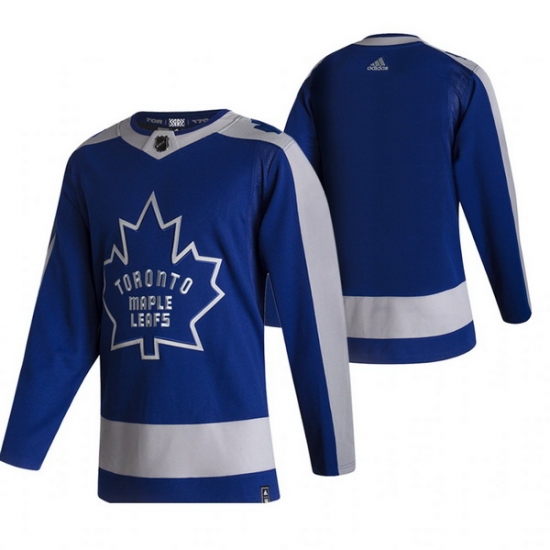 Men Toronto Maple Leafs Blank Blue Adidas 2020 21 Reverse Retro Alternate NHL Jersey Men Toronto Maple Leafs Blank Blue Adidas 2020 21 Reverse Retro Alternate NHL Jersey