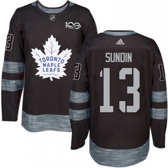 Mens Adidas Toronto Maple Leafs 13 Mats Sundin Authentic Black 1917 2017 100th Anniversary NHL Jersey Mens Adidas Toronto Maple Leafs 13 Mats Sundin Authentic Black 1917 2017 100th Anniversary NHL Jersey