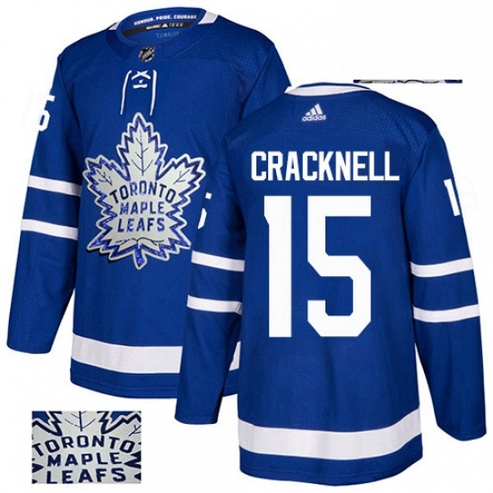 Mens Adidas Toronto Maple Leafs 15 Adam Cracknell Authentic Royal Blue Fashion Gold NHL Jersey Mens Adidas Toronto Maple Leafs 15 Adam Cracknell Authentic Royal Blue Fashion Gold NHL Jersey