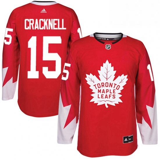 Mens Adidas Toronto Maple Leafs 15 Adam Cracknell Premier Red Alternate NHL Jersey Mens Adidas Toronto Maple Leafs 15 Adam Cracknell Premier Red Alternate NHL Jersey
