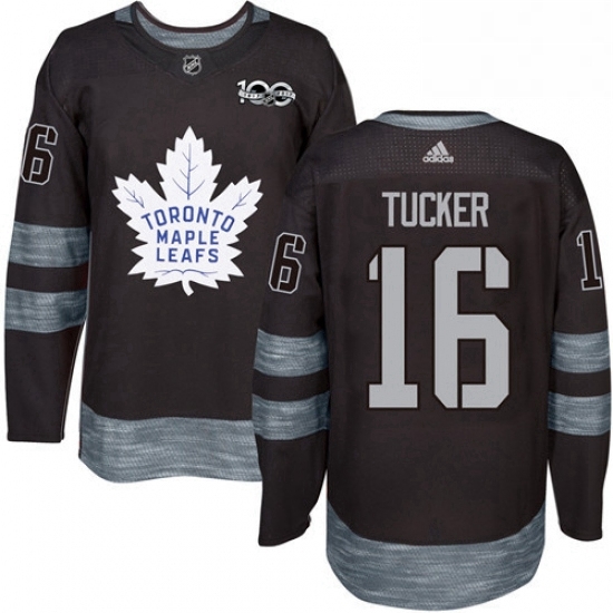Mens Adidas Toronto Maple Leafs 16 Darcy Tucker Authentic Black 1917 2017 100th Anniversary NHL Jersey Mens Adidas Toronto Maple Leafs 16 Darcy Tucker Authentic Black 1917 2017 100th Anniversary NHL Jersey