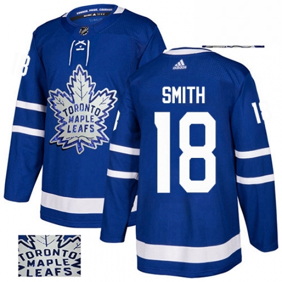 Mens Adidas Toronto Maple Leafs 18 Ben Smith Authentic Royal Blue Fashion Gold NHL Jersey Mens Adidas Toronto Maple Leafs 18 Ben Smith Authentic Royal Blue Fashion Gold NHL Jersey