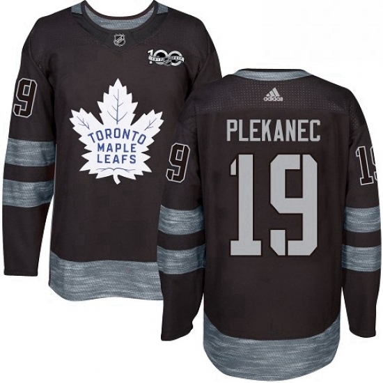 Mens Adidas Toronto Maple Leafs 19 Tomas Plekanec Authentic Black 1917 2017 100th Anniversary NHL Jerse Mens Adidas Toronto Maple Leafs 19 Tomas Plekanec Authentic Black 1917 2017 100th Anniversary NHL Jerse