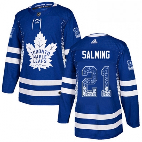 Mens Adidas Toronto Maple Leafs 21 Borje Salming Authentic Blue Drift Fashion NHL Jersey Mens Adidas Toronto Maple Leafs 21 Borje Salming Authentic Blue Drift Fashion NHL Jersey