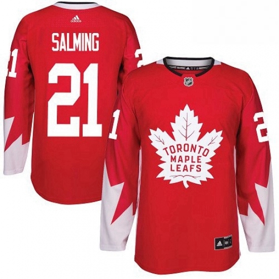Mens Adidas Toronto Maple Leafs 21 Borje Salming Authentic Red Alternate NHL Jersey Mens Adidas Toronto Maple Leafs 21 Borje Salming Authentic Red Alternate NHL Jersey