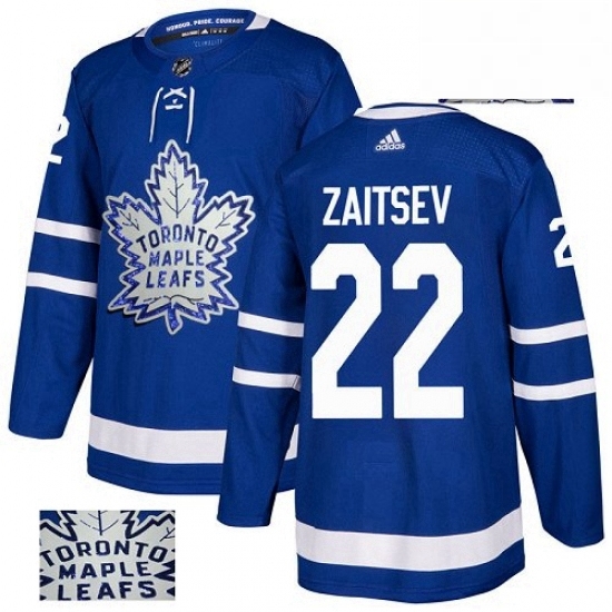 Mens Adidas Toronto Maple Leafs 22 Nikita Zaitsev Authentic Royal Blue Fashion Gold NHL Jersey Mens Adidas Toronto Maple Leafs 22 Nikita Zaitsev Authentic Royal Blue Fashion Gold NHL Jersey