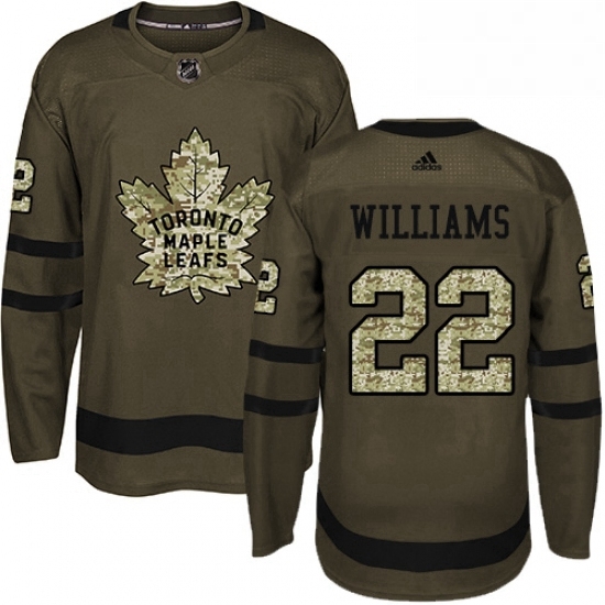 Mens Adidas Toronto Maple Leafs 22 Tiger Williams Authentic Green Salute to Service NHL Jersey Mens Adidas Toronto Maple Leafs 22 Tiger Williams Authentic Green Salute to Service NHL Jersey