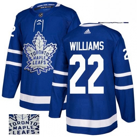 Mens Adidas Toronto Maple Leafs 22 Tiger Williams Authentic Royal Blue Fashion Gold NHL Jersey Mens Adidas Toronto Maple Leafs 22 Tiger Williams Authentic Royal Blue Fashion Gold NHL Jersey