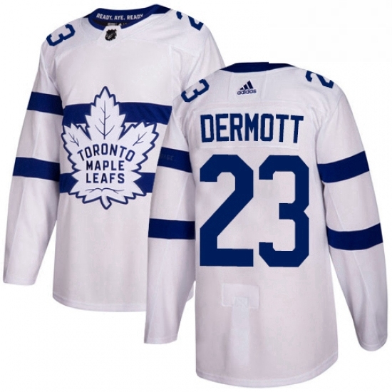Mens Adidas Toronto Maple Leafs 23 Travis Dermott Authentic White 2018 Stadium Series NHL Jersey Mens Adidas Toronto Maple Leafs 23 Travis Dermott Authentic White 2018 Stadium Series NHL Jersey