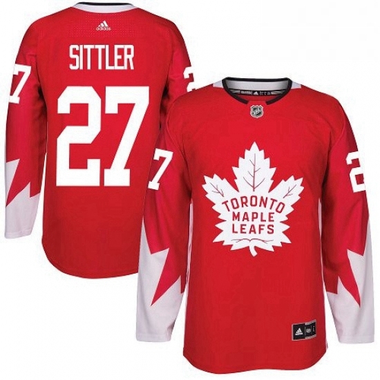 Mens Adidas Toronto Maple Leafs 27 Darryl Sittler Authentic Red Alternate NHL Jersey Mens Adidas Toronto Maple Leafs 27 Darryl Sittler Authentic Red Alternate NHL Jersey
