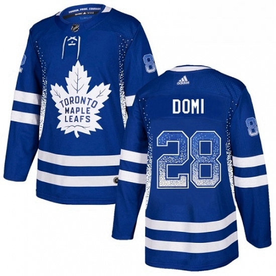 Mens Adidas Toronto Maple Leafs 28 Tie Domi Authentic Blue Drift Fashion NHL Jersey Mens Adidas Toronto Maple Leafs 28 Tie Domi Authentic Blue Drift Fashion NHL Jersey