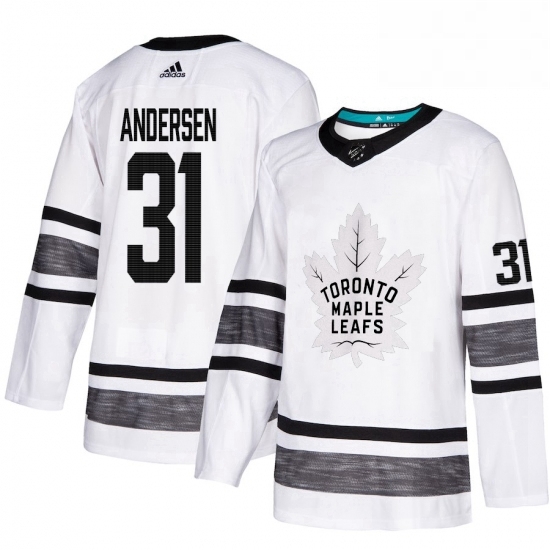 Mens Adidas Toronto Maple Leafs 31 Frederik Andersen White 2019 All Star Game Parley Authentic Stitched NHL Jersey Mens Adidas Toronto Maple Leafs 31 Frederik Andersen White 2019 All Star Game Parley Authentic Stitched NHL Jersey