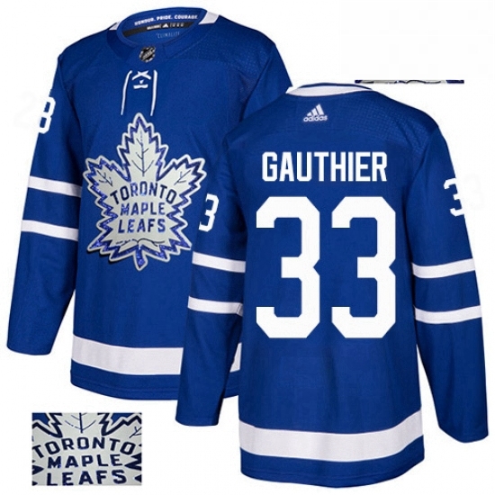 Mens Adidas Toronto Maple Leafs 33 Frederik Gauthier Authentic Royal Blue Fashion Gold NHL Jersey Mens Adidas Toronto Maple Leafs 33 Frederik Gauthier Authentic Royal Blue Fashion Gold NHL Jersey
