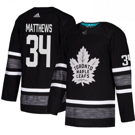 Mens Adidas Toronto Maple Leafs 34 Auston Matthews Black 2019 All Star Game Parley Authentic Stitched NHL Jersey Mens Adidas Toronto Maple Leafs 34 Auston Matthews Black 2019 All Star Game Parley Authentic Stitched NHL Jersey