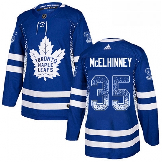 Mens Adidas Toronto Maple Leafs 35 Curtis McElhinney Authentic Blue Drift Fashion NHL Jersey Mens Adidas Toronto Maple Leafs 35 Curtis McElhinney Authentic Blue Drift Fashion NHL Jersey