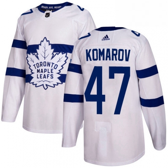 Mens Adidas Toronto Maple Leafs 47 Leo Komarov Authentic White 2018 Stadium Series NHL Jersey Mens Adidas Toronto Maple Leafs 47 Leo Komarov Authentic White 2018 Stadium Series NHL Jersey