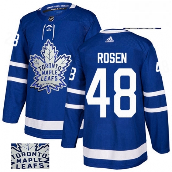 Mens Adidas Toronto Maple Leafs 48 Calle Rosen Authentic Royal Blue Fashion Gold NHL Jersey Mens Adidas Toronto Maple Leafs 48 Calle Rosen Authentic Royal Blue Fashion Gold NHL Jersey