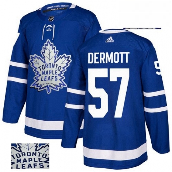 Mens Adidas Toronto Maple Leafs 57 Travis Dermott Authentic Royal Blue Fashion Gold NHL Jersey Mens Adidas Toronto Maple Leafs 57 Travis Dermott Authentic Royal Blue Fashion Gold NHL Jersey