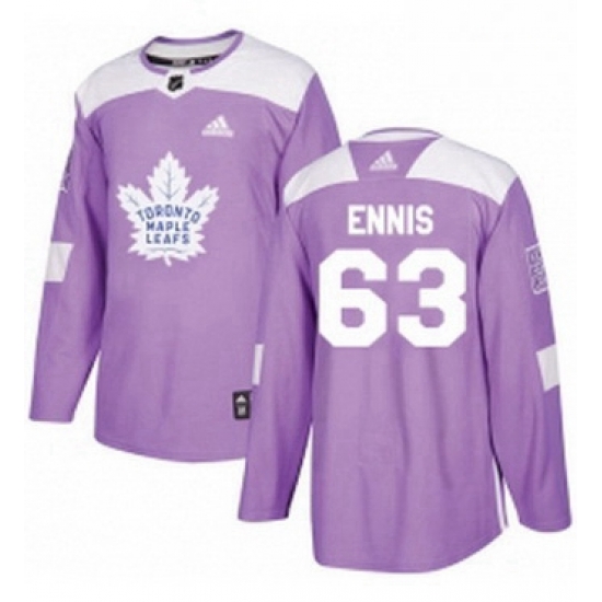 Mens Adidas Toronto Maple Leafs 63 Tyler Ennis Authentic Purple Fights Cancer Practice NHL Jersey Mens Adidas Toronto Maple Leafs 63 Tyler Ennis Authentic Purple Fights Cancer Practice NHL Jersey