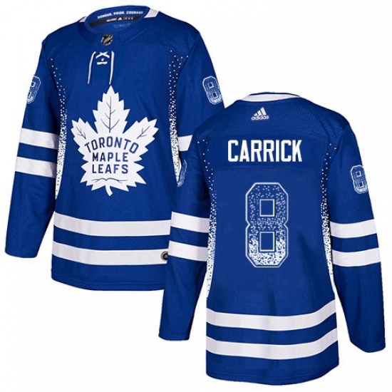 Mens Adidas Toronto Maple Leafs 8 Connor Carrick Authentic Blue Drift Fashion NHL Jersey Mens Adidas Toronto Maple Leafs 8 Connor Carrick Authentic Blue Drift Fashion NHL Jersey