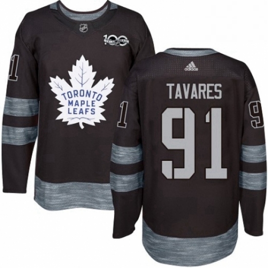Mens Adidas Toronto Maple Leafs 91 John Tavares Authentic Black 1917 2017 100th Anniversary NHL Jersey Mens Adidas Toronto Maple Leafs 91 John Tavares Authentic Black 1917 2017 100th Anniversary NHL Jersey