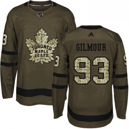 Mens Adidas Toronto Maple Leafs 93 Doug Gilmour Authentic Green Salute to Service NHL Jersey Mens Adidas Toronto Maple Leafs 93 Doug Gilmour Authentic Green Salute to Service NHL Jersey