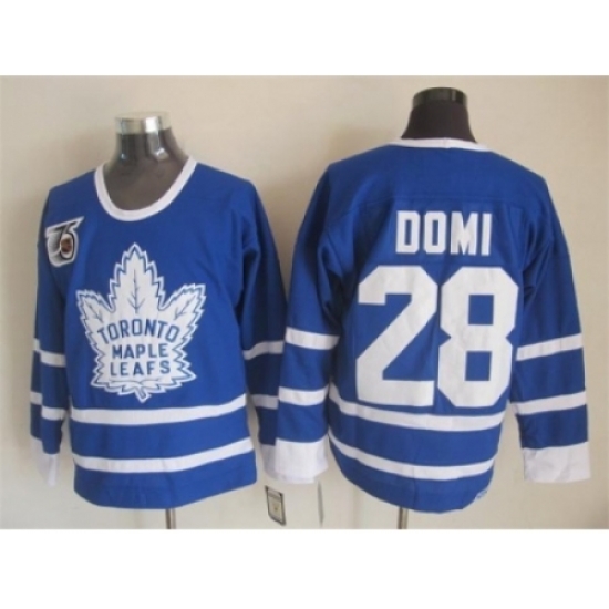 NHL Toronto Maple Leafs #28 domi blue Jerseys[m&n 75th]