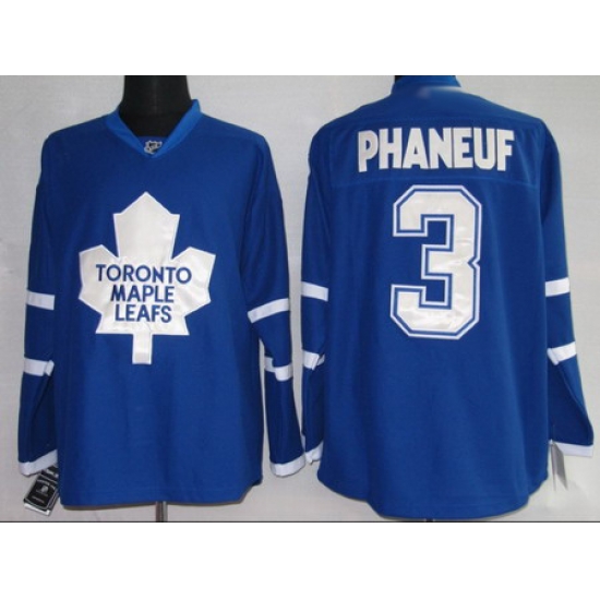 Pittaburgh Toronto Maple Leafs 3 Phaneuf blue Pittaburgh Toronto Maple Leafs 3 Phaneuf blue