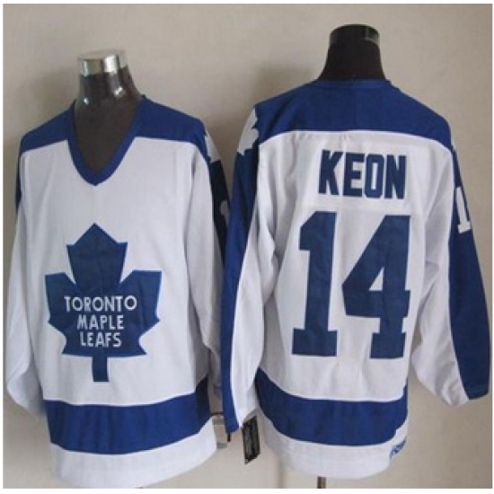 Toronto Maple Leafs #14 Dave Keon White Blue CCM Throwback Stitched NHL Jersey Toronto Maple Leafs #14 Dave Keon White Blue CCM Throwback Stitched NHL Jersey