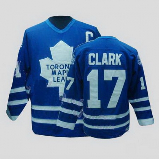 Toronto Maple Leafs 17 Wendel Clark Blue CCM Throwback Jersey Toronto Maple Leafs 17 Wendel Clark Blue CCM Throwback Jersey