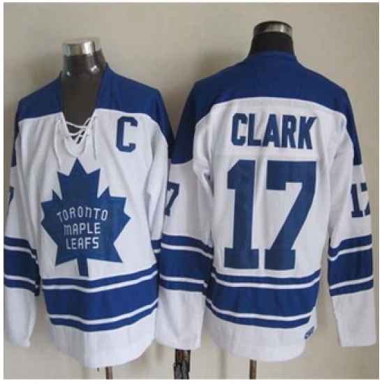 Toronto Maple Leafs #17 Wendel Clark White CCM Throwback Third Stitched NHL Jersey Toronto Maple Leafs #17 Wendel Clark White CCM Throwback Third Stitched NHL Jersey