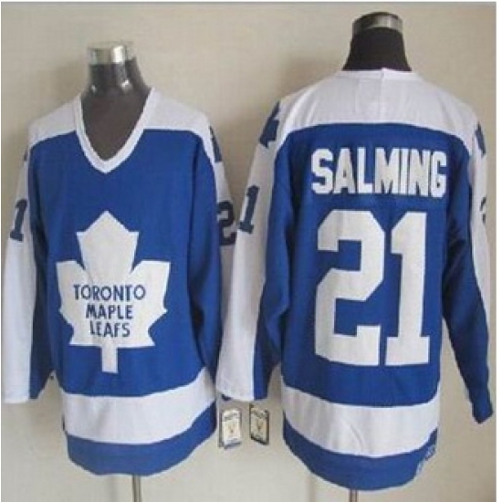 Toronto Maple Leafs #21 Borje Salming Blue White CCM Throwback Stitched NHL Jersey Toronto Maple Leafs #21 Borje Salming Blue White CCM Throwback Stitched NHL Jersey