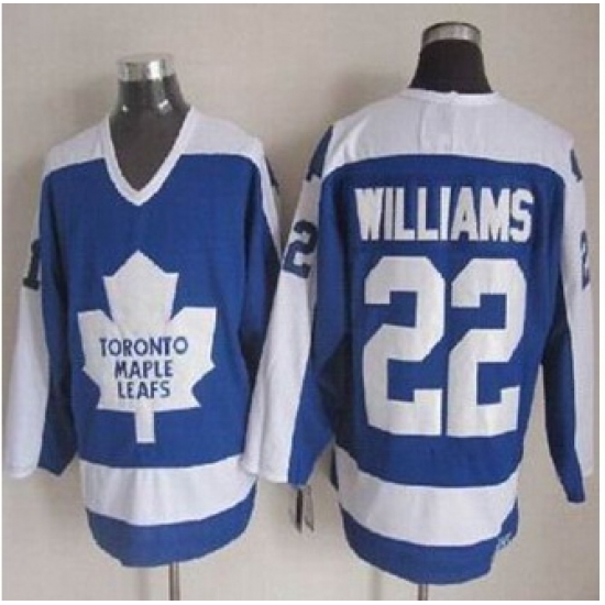Toronto Maple Leafs #22 Tiger Williams Blue White CCM Throwback Stitched NHL Jersey Toronto Maple Leafs #22 Tiger Williams Blue White CCM Throwback Stitched NHL Jersey