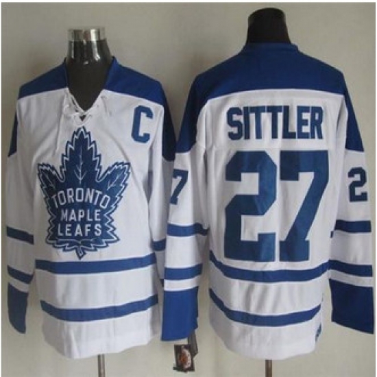 Toronto Maple Leafs #27 Darryl Sittler White CCM Throwback Winter Classic Stitched NHL Jersey Toronto Maple Leafs #27 Darryl Sittler White CCM Throwback Winter Classic Stitched NHL Jersey