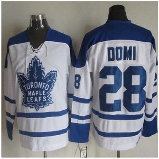 Toronto Maple Leafs #28 Tie Domi White CCM Throwback Winter Classic Stitched NHL Jersey Toronto Maple Leafs #28 Tie Domi White CCM Throwback Winter Classic Stitched NHL Jersey