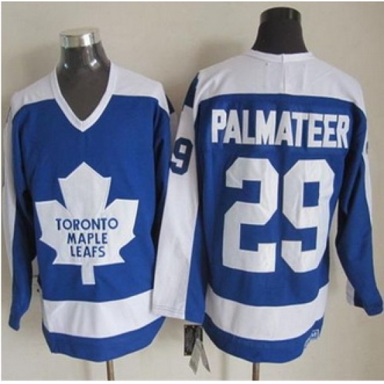 Toronto Maple Leafs #29 Mike Palmateer Blue White CCM Throwback Stitched NHL jersey Toronto Maple Leafs #29 Mike Palmateer Blue White CCM Throwback Stitched NHL jersey