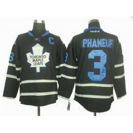 Toronto Maple Leafs #3 Dion Phaneuf black ice jerseys with C patch Toronto Maple Leafs #3 Dion Phaneuf black ice jerseys with C patch