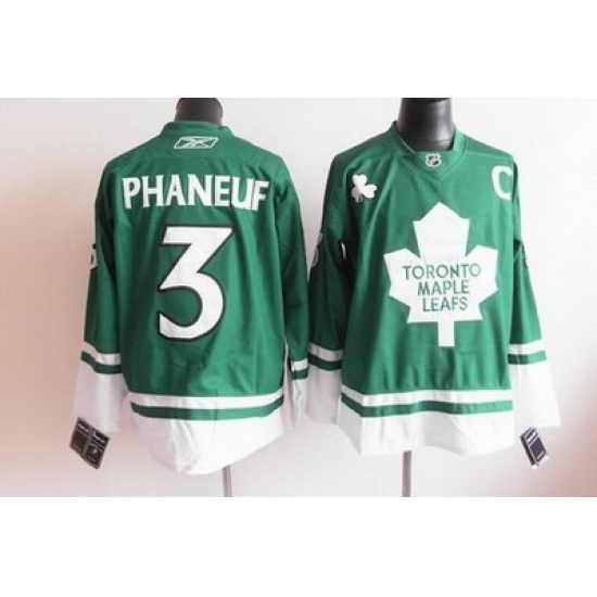 Toronto Maple Leafs #3 Phaneuf green C patch jerseys Toronto Maple Leafs #3 Phaneuf green C patch jerseys