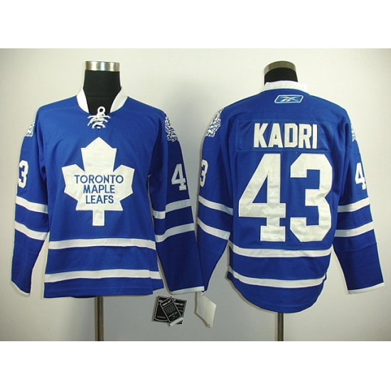 Toronto Maple Leafs #43 Nazem Kadri Blue Premier Third Jersey Toronto Maple Leafs #43 Nazem Kadri Blue Premier Third Jersey