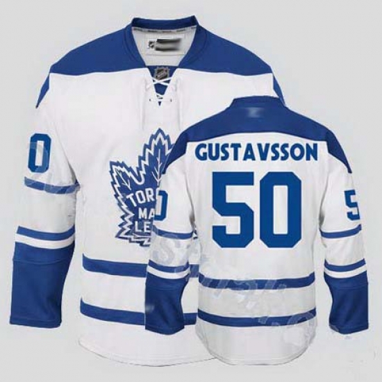 Toronto Maple Leafs 50 Jonas Gustavsson White Third Jersey Toronto Maple Leafs 50 Jonas Gustavsson White Third Jersey