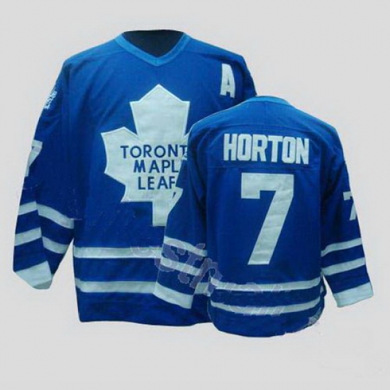 Toronto Maple Leafs 7 Tim Horton Blue CCM Throwback Jersey Toronto Maple Leafs 7 Tim Horton Blue CCM Throwback Jersey
