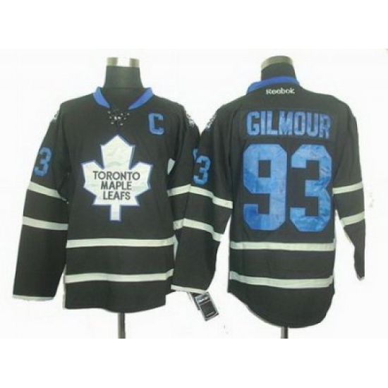Toronto Maple Leafs #93 Doug Gilmour black ice jerseys C Patch Toronto Maple Leafs #93 Doug Gilmour black ice jerseys C Patch