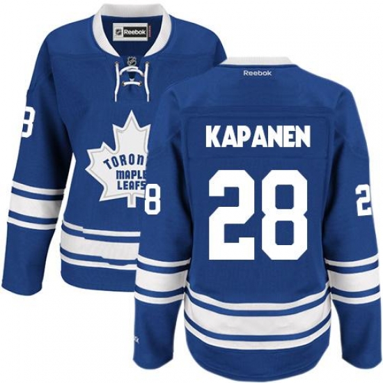 Maple Leafs #28 Kasperi Kapanen Blue Alternate Womens Stitched NHL Jersey Maple Leafs #28 Kasperi Kapanen Blue Alternate Womens Stitched NHL Jersey